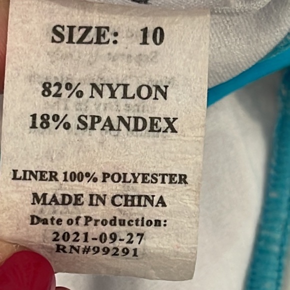 Girls Bundle of One Piece Bathing Suits Size 10 - Picture 5 of 12